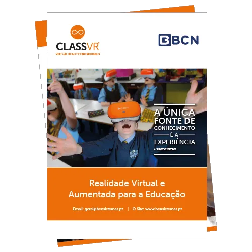 Folheto Realidade Virtual e Aumentada par Educação - ClassVR